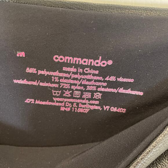 Commando Perfect Control Faux Leather Leggings Black Vegan Skinny M - Picture 3 of 4